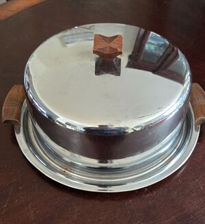 Vintage Stainless Steel Cake Carrier